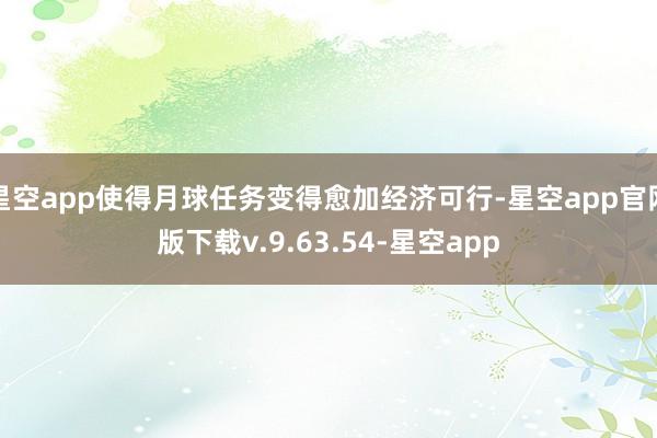 星空app使得月球任务变得愈加经济可行-星空app官网版下载v.9.63.54-星空app