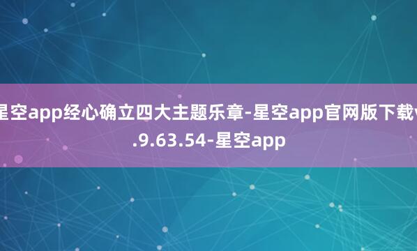 星空app经心确立四大主题乐章-星空app官网版下载v.9.63.54-星空app