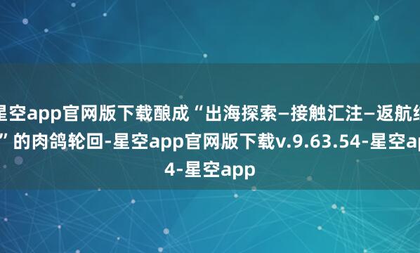 星空app官网版下载酿成“出海探索—接触汇注—返航结算”的肉鸽轮回-星空app官网版下载v.9.63.54-星空app