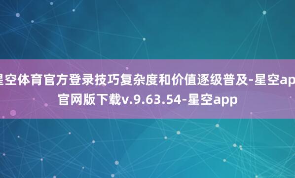 星空体育官方登录技巧复杂度和价值逐级普及-星空app官网版下载v.9.63.54-星空app
