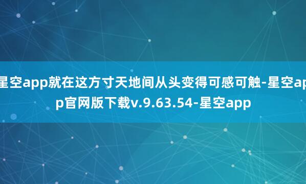 星空app就在这方寸天地间从头变得可感可触-星空app官网版下载v.9.63.54-星空app