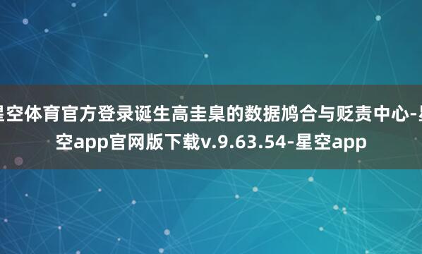 星空体育官方登录诞生高圭臬的数据鸠合与贬责中心-星空app官网版下载v.9.63.54-星空app
